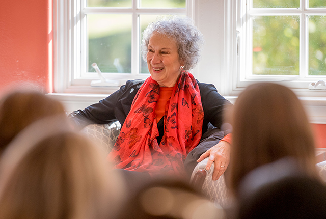 Margaret Atwood in Welsh Parlor