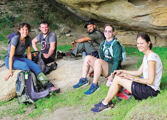 Kristin Kuter Hiking in Zimbabwe