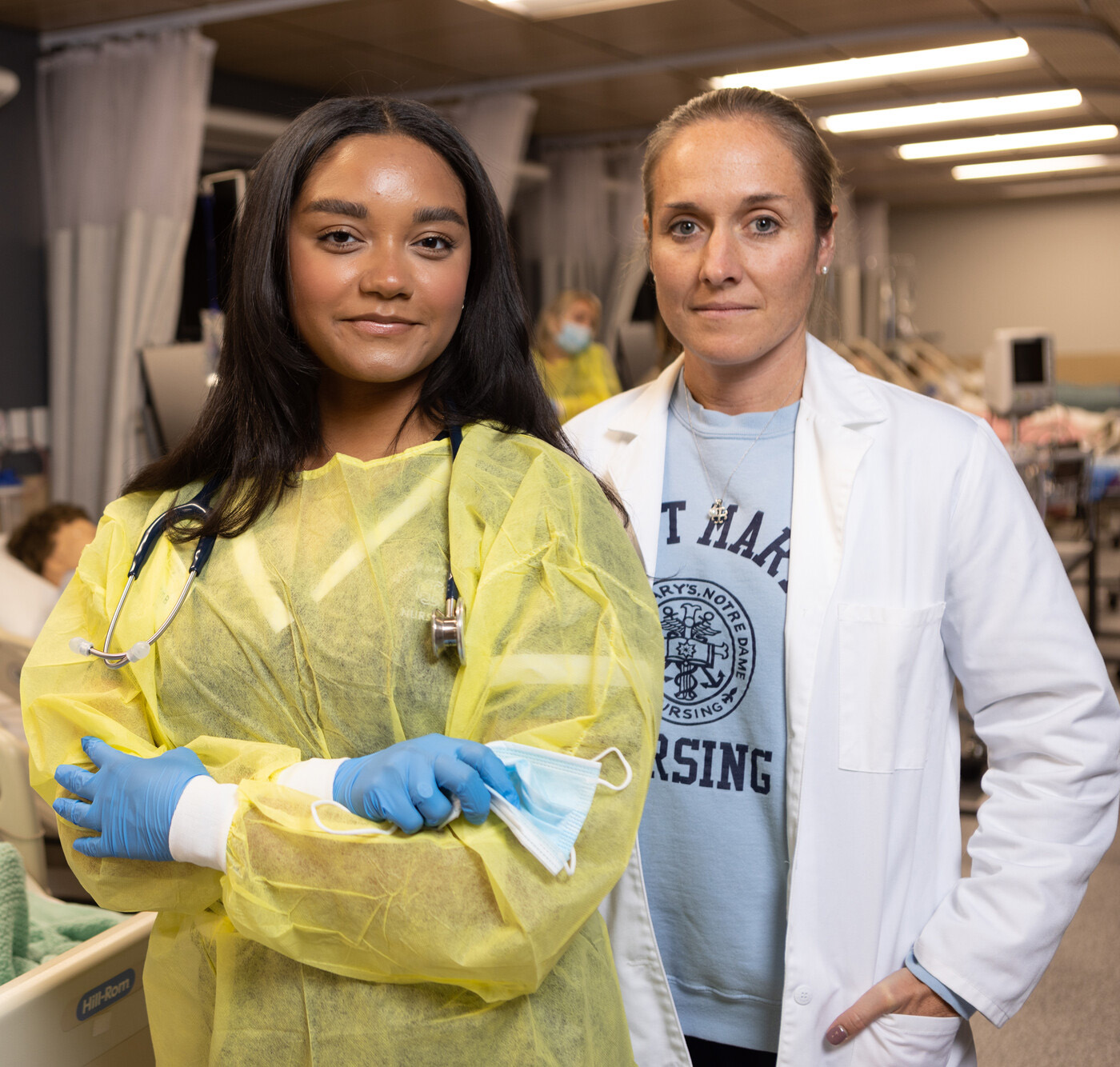 Jennifer Riggs Nursing Faculty with student