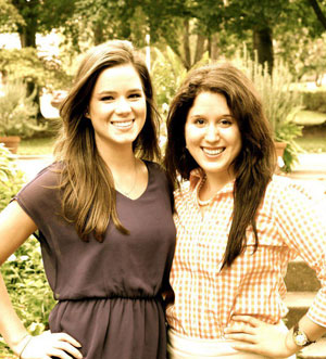 Meghan Roder '15, left, and Monica Murphy '13 are founders of the "Beautiful You" app, available on iTunes.