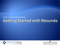 Resumes Online Workshop