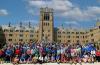 group photo in front of Le Mans Hall