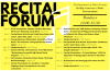 Recital Forum Series Poster