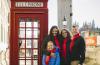 Rachel Torres Bell '98 and her family in London